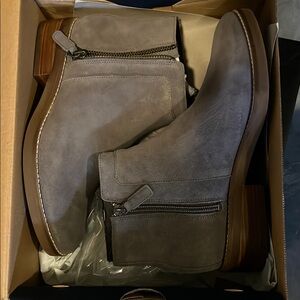 Cole Haan Rene Bootie Gray Leather Boots